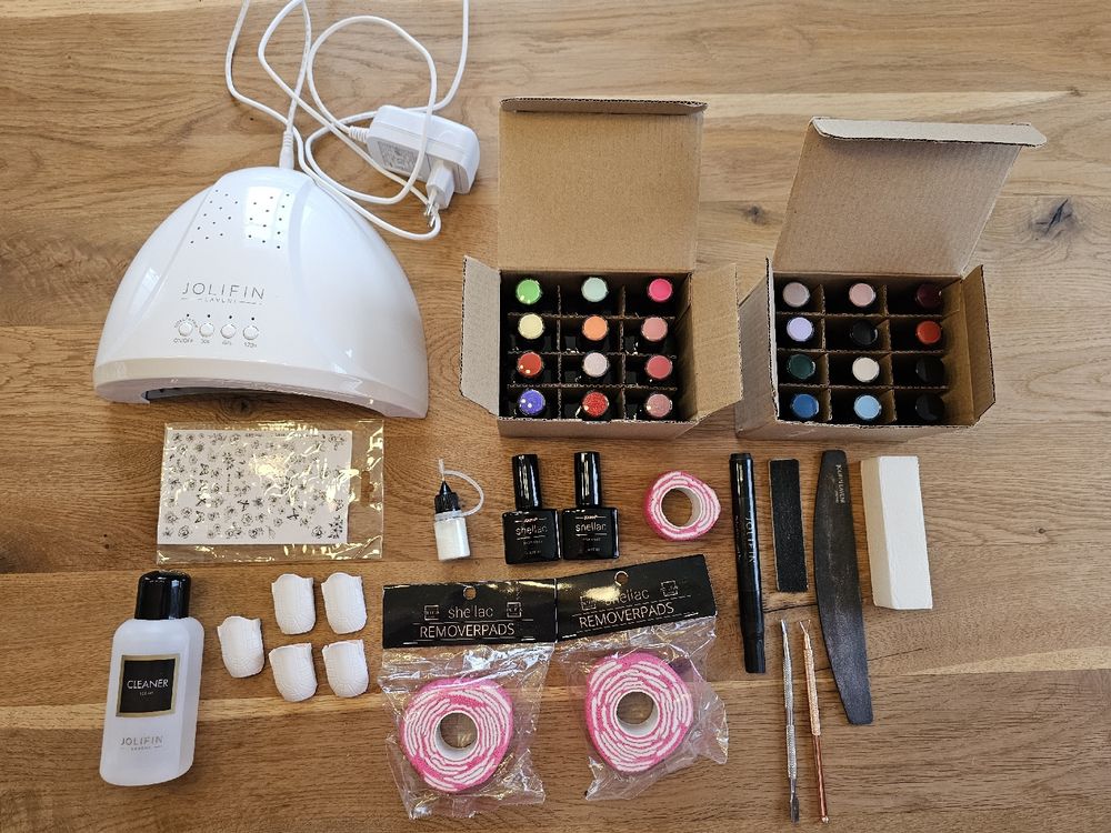 Shellac Starter Set, inkl. Lampe und Zubehör. Jolifin (Gebraucht) in ...