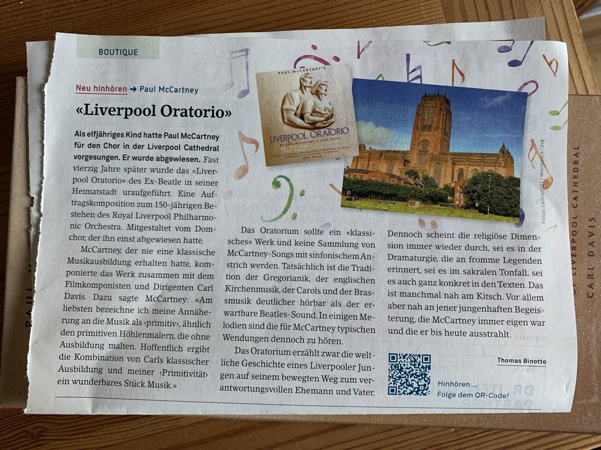 Musicassette: Liverpool Oratorio – Usato da Zürich venduto da MeineBilderkiste 3