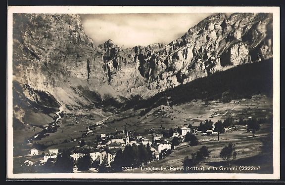 Cartoline postali: Loeche-les-Bains, Loeche-les-Bains et la – Usato da Berlin venduto da bartko-reher