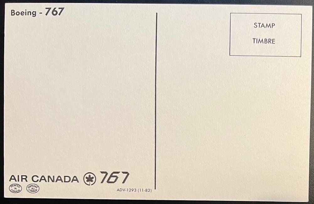 Cartoline postali: CP/AK: Air CANADA Boeing 767 – Nuovo (secondo la descrizione) da Tramelan venduto da MHK79 1