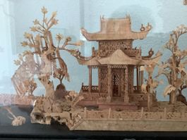 Alter chinesischer Glaskasten