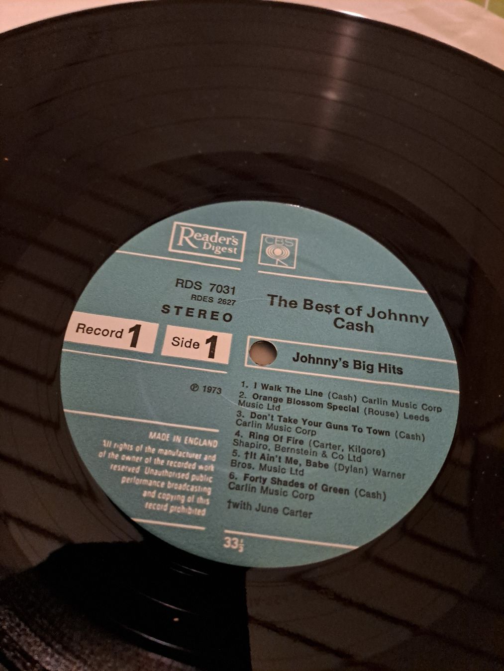 Dischi in vinile: 6 LP Box JOHNNY CASH  "Best Of . . " CBS/Reader' Digest – Usato da Uetendorf venduto da Essiggurken 3