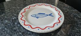 Teller 2er Set Crofton Fisch Motiv neu