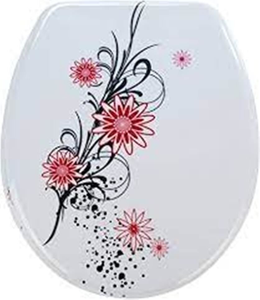 WC: WC-Sitz-DUROPLAST-BELLE FLEUR – Nuovo e nell'imballaggio originale da Rupperswil venduto da big-one-sale