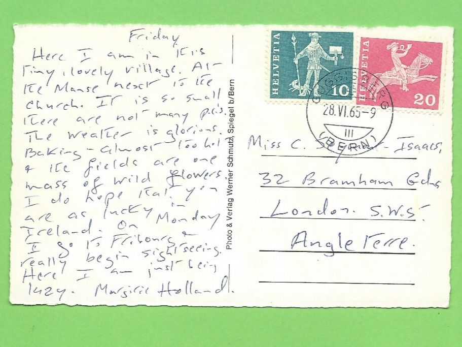 Cartoline postali: Guggisberg m. Guggishörnli – Usato da Zürich venduto da t24_de 1