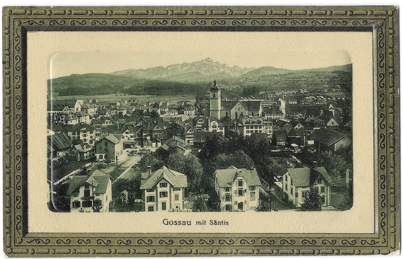 Cartoline postali: Gossau mit Säntis Prägerand – Usato da Olten venduto da clotaldi