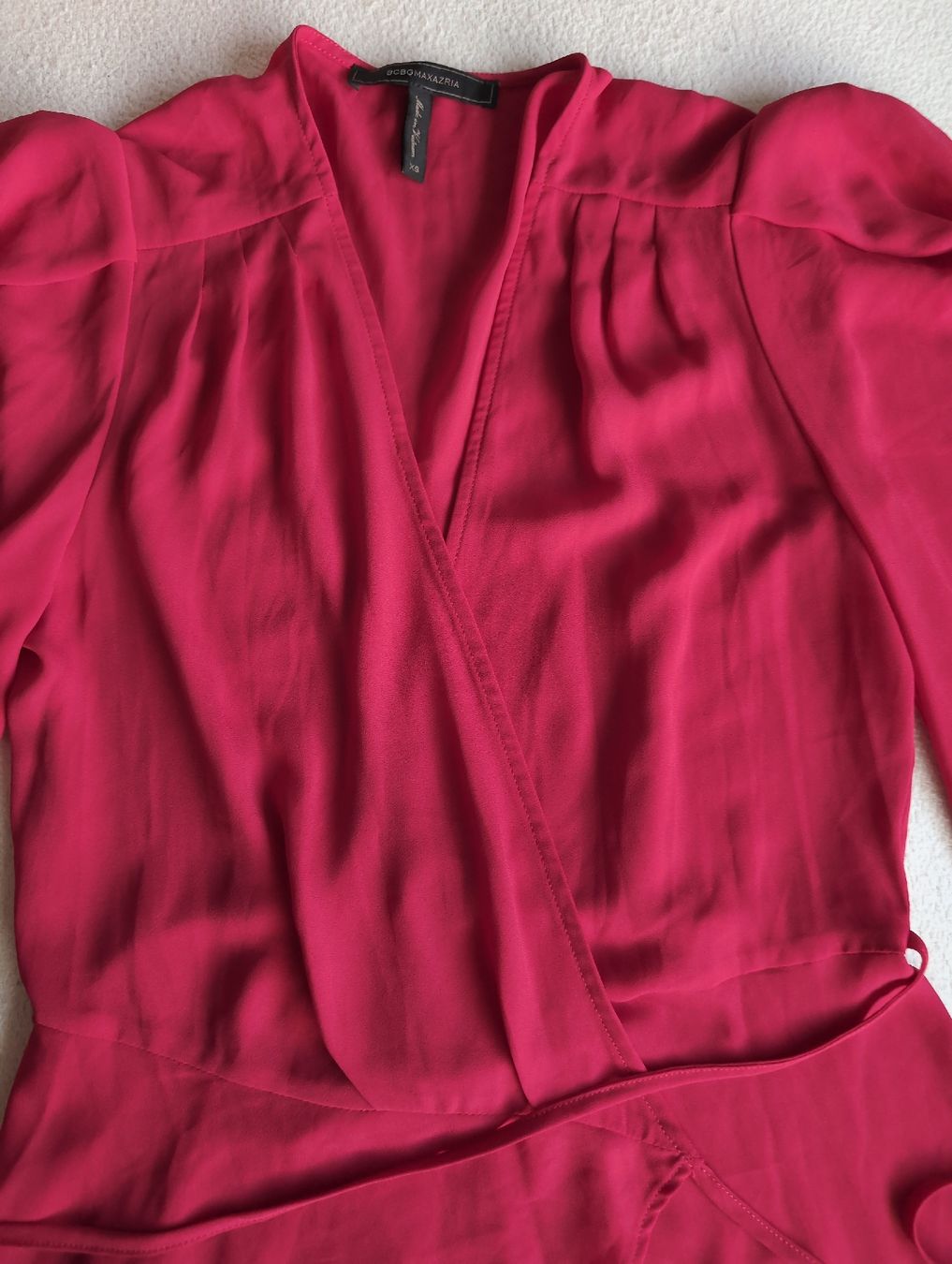 Camicette: BCBGMAXAZRIA Raspberry Wrap Blouse, Size XS, Summer/Spring! – Usato da Glis venduto da livespringly 2