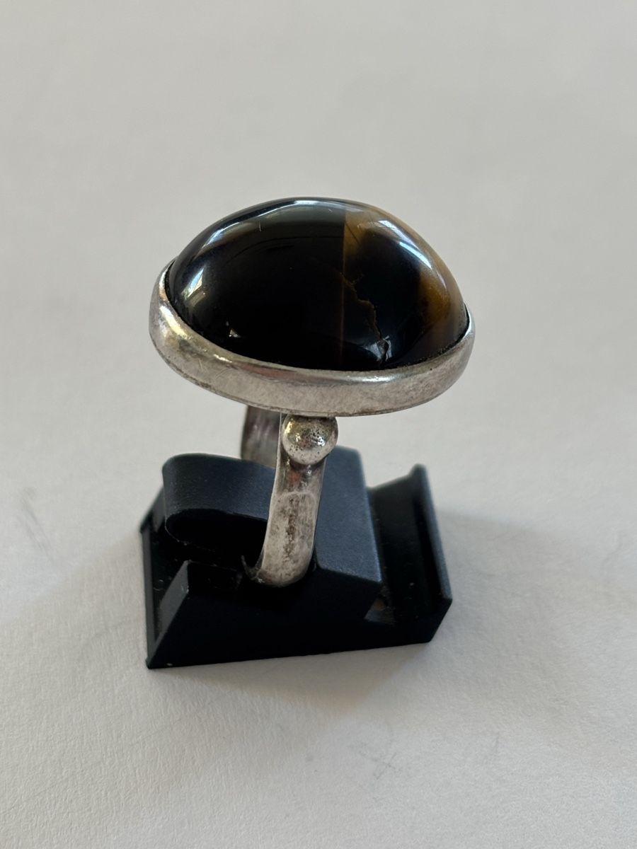 Anelli: Ring Tigerauge 925 Silber  – Usato da Langnau am Albis venduto da flusspflege 3