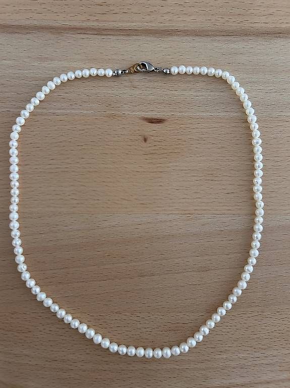 Catenine: Echte Perlenkette mit Goldverschluss (45 cm) – Usato da Baden venduto da tha_28h7 1