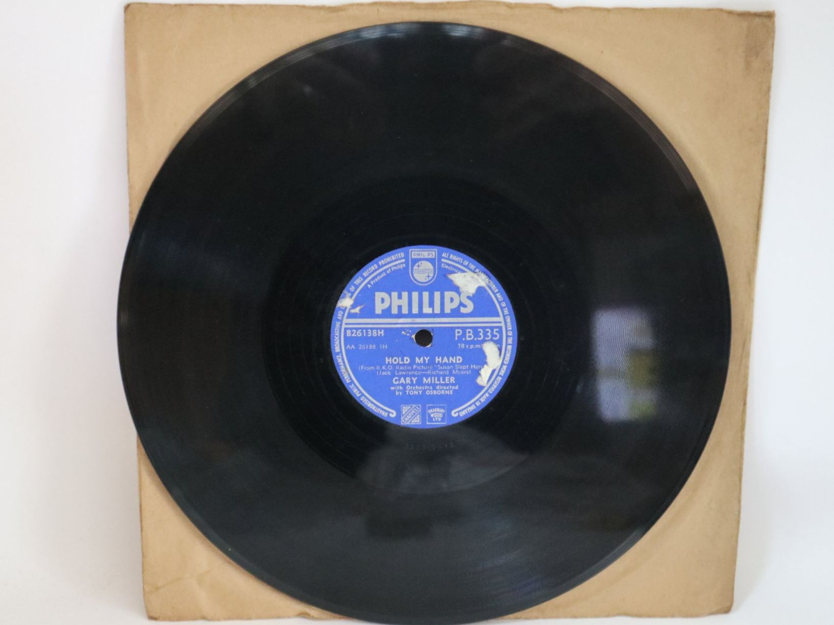 Schallplatten: Schellack Gary Miller The High And The Mighty Schallplatte – Gebraucht aus Eschenbach SG von Astalavista 3