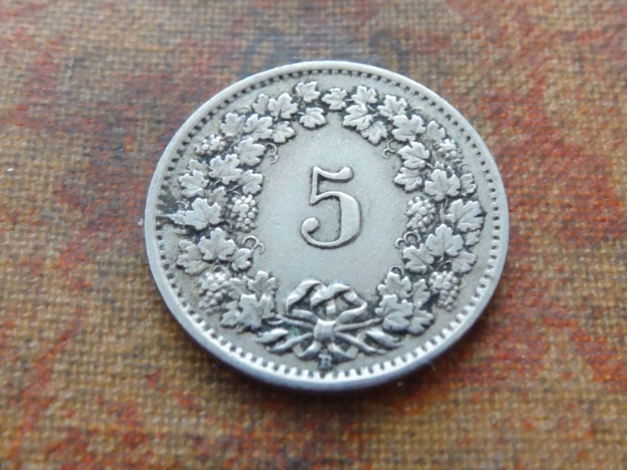 Tutti le monete: 5 Rp. 1929  (C) – Usato da Romanel-sur-Lausanne venduto da Swift13 1