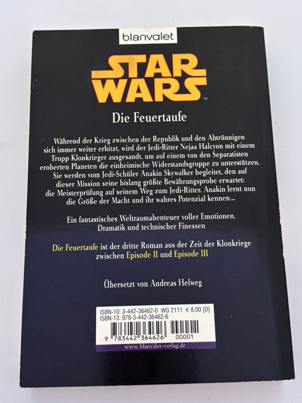 Bücher: Star Wars:  Die Feuertaufe (Buch) – Gebraucht aus Herisau von Seyashop1 1