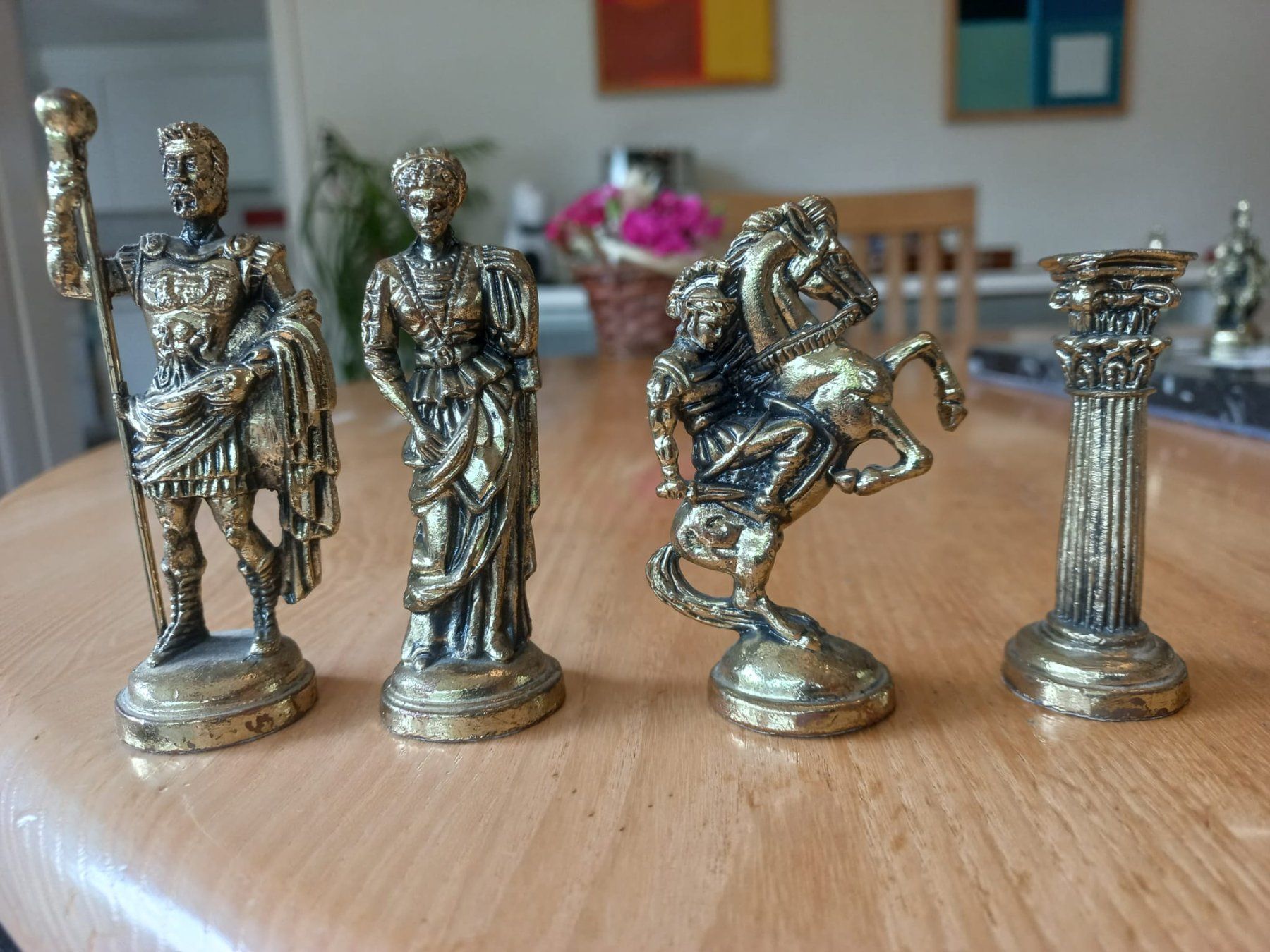 Spiele: Schach aus Marmor / Zinnfiguren – Gebraucht aus Leimbach AG von  4