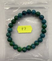 Naturstein Armband mit grünen und blauen Steinen, neu!
