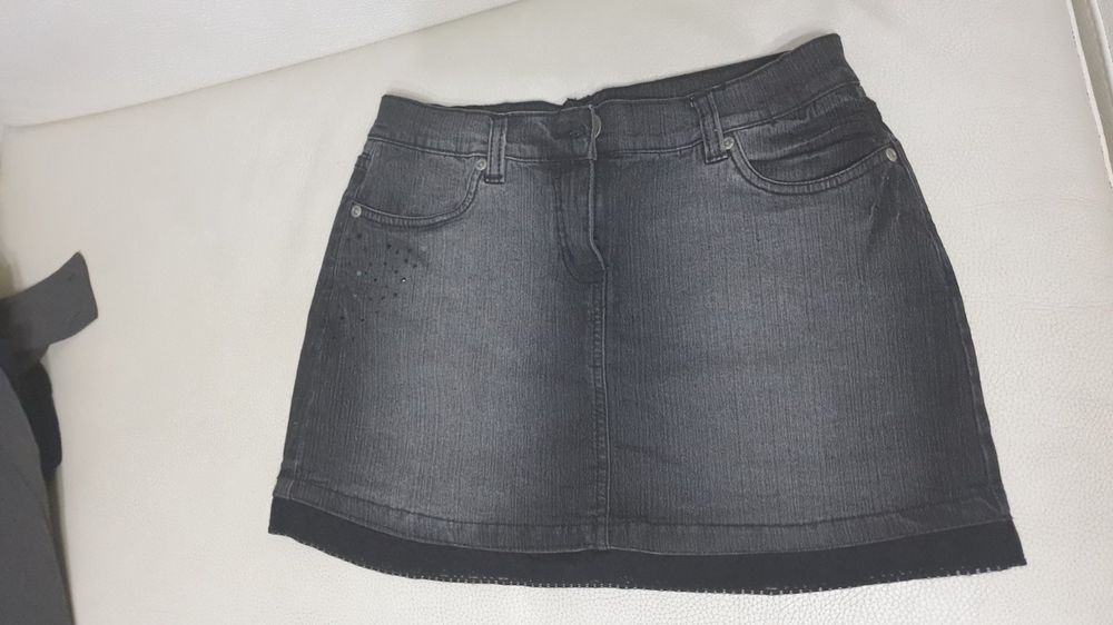 Jupe En Jean Droite Mini - Marque Missguided - Neuve Avec étiquettes - Couleur Bleu Denim - Taille Unique Ou Spécifique