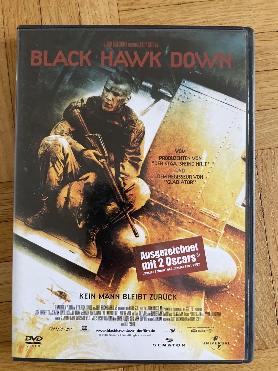 Tutti i DVDs: Black Hawk Down DVD, Topzustand, 2 Oscars – Usato da Zürich venduto da Mr.Mauri83