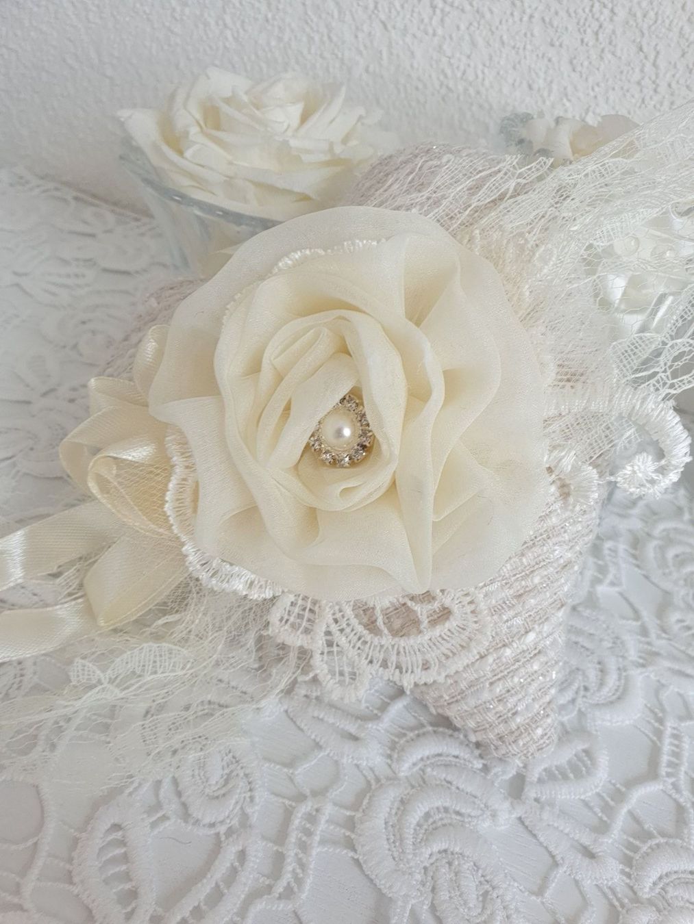 Tutte le decorazioni: Geschenk Herz Shabby Chic Vintage Spitze Muttertag Liebe – Nuovo e nell'imballaggio originale da Gossau ZH venduto da Goes05 2