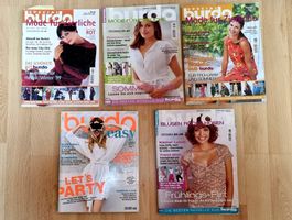 5 Burda Nähmagazine mit Schnittmuster