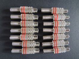 Lot de 14 fiches Cinch femelles métal  - Neuves