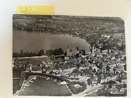 Alte Ansichtskarte Rapperswil mit See und Burg