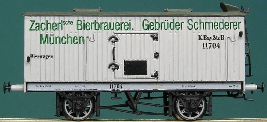 Modellini di ferrovie: Lemke Colllect 2565 K.Bay.Sts.B Bierwagen Set Messingmodelle – Nuovo e nell'imballaggio originale da Derendingen venduto da FischertraiNs 3