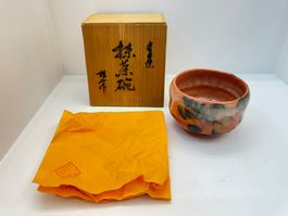 Teeschale Japan Chawan Keramik-  20. Jh. „Raku"