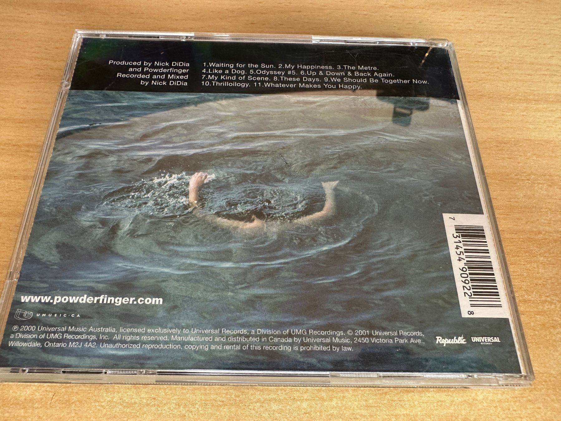 CDs: H8 Powderfinger – Odyssey Number Five – D'occasion à Rikon im Tösstal par Alpenmutz 1