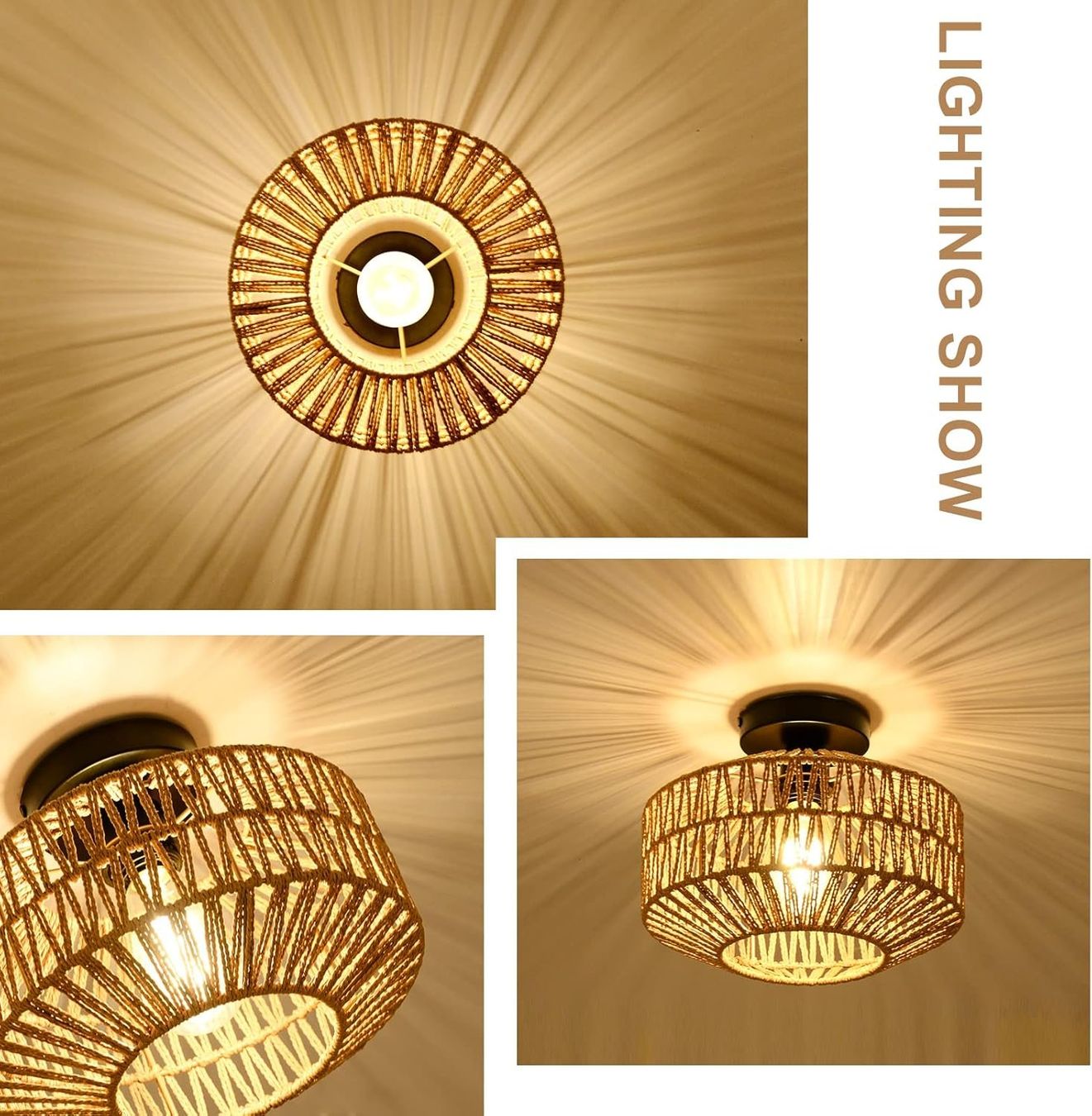 Lampadari & plafoniere: Deckenleuchte aus Ratta – Nuovo e nell'imballaggio originale da Gränichen venduto da omniadeals 8