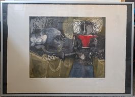 Alvar Suñol, Original Radierung,  57 x 77 cm
