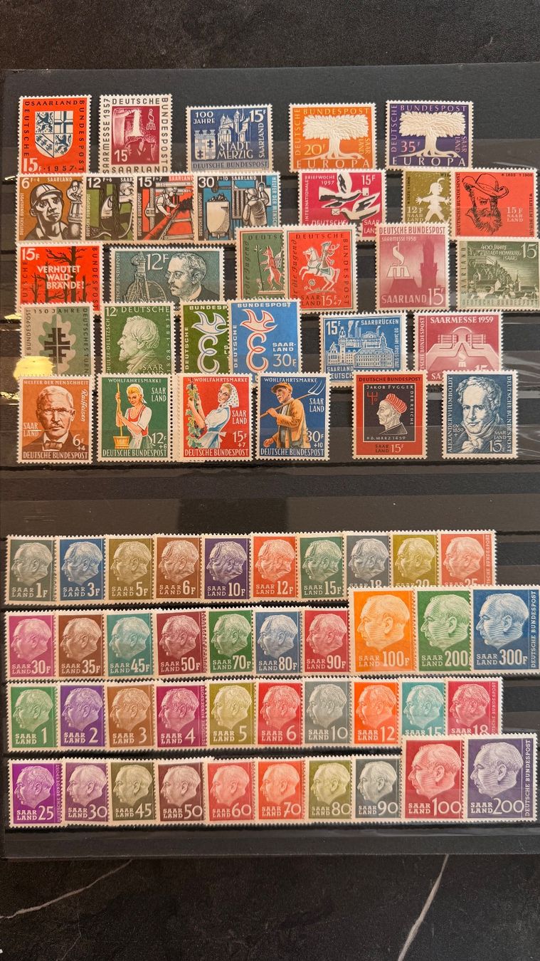 Tutti i francobolli: Briefmarken SAAR / Deutschland – Usato da Lugano venduto da LordAlox77 1
