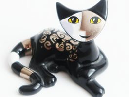 Goebel Porzellan Katze Tizio Bianco e Nero R. Wachtmeister