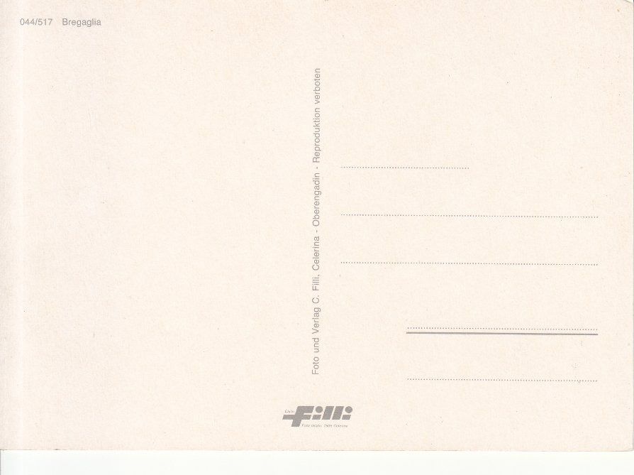 Cartoline postali: Bregaglia, ca. 1980 – Usato da Bürglen TG venduto da StampGraf 1