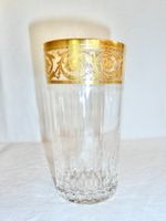 6 Longdrinkbecher von Saint-Louis, Kristallglas, vergoldet