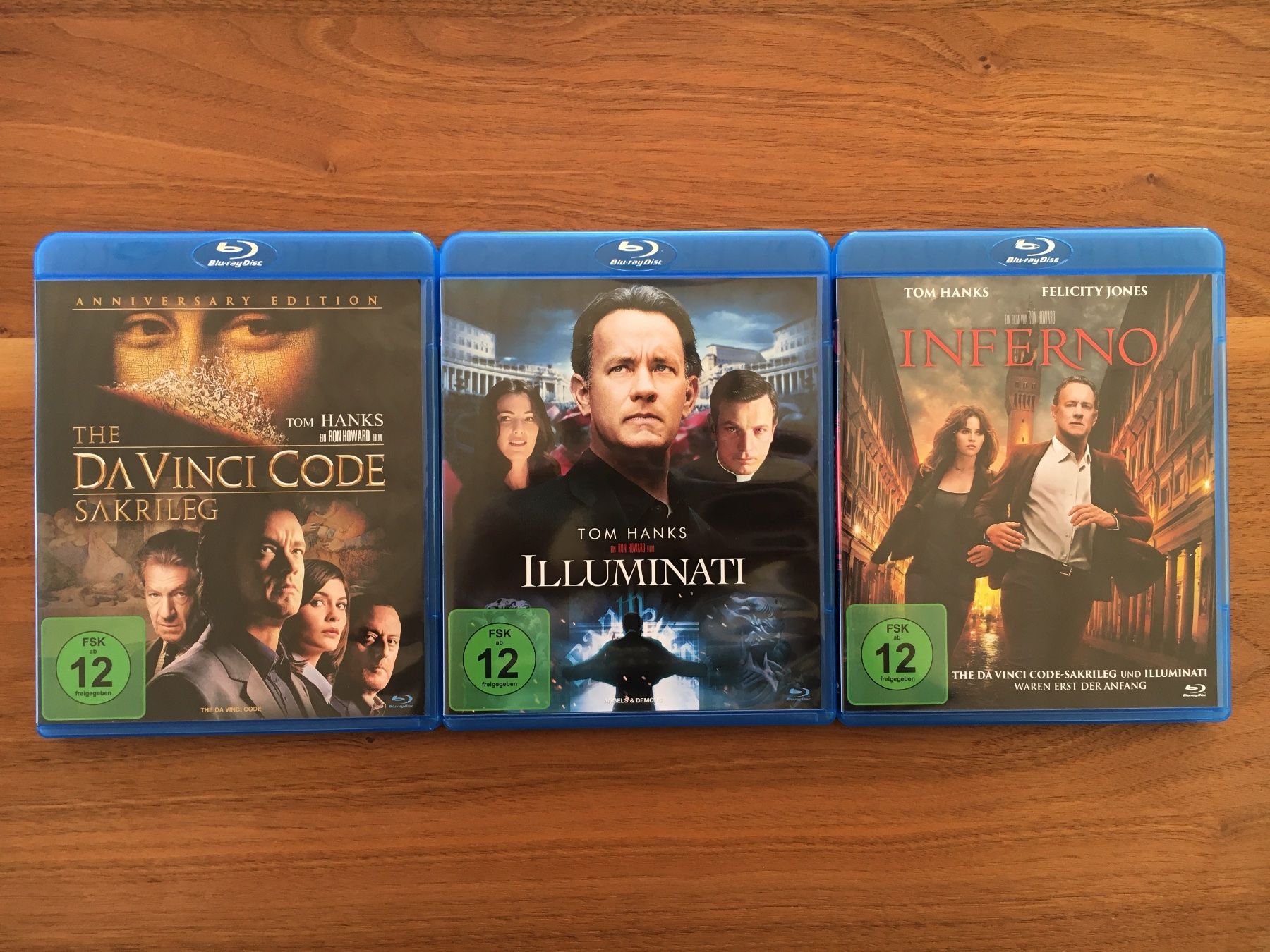 Alle DVDs: The Da Vinci Code + Illuminati + Inferno (Blu Ray) – Gebraucht aus Sissach von