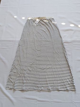gestreifter Maxi Jupe / Rock L