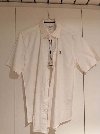 US Polo Assn. Herren Hemd weiss Grösse M Neu (2026) Kurzarm