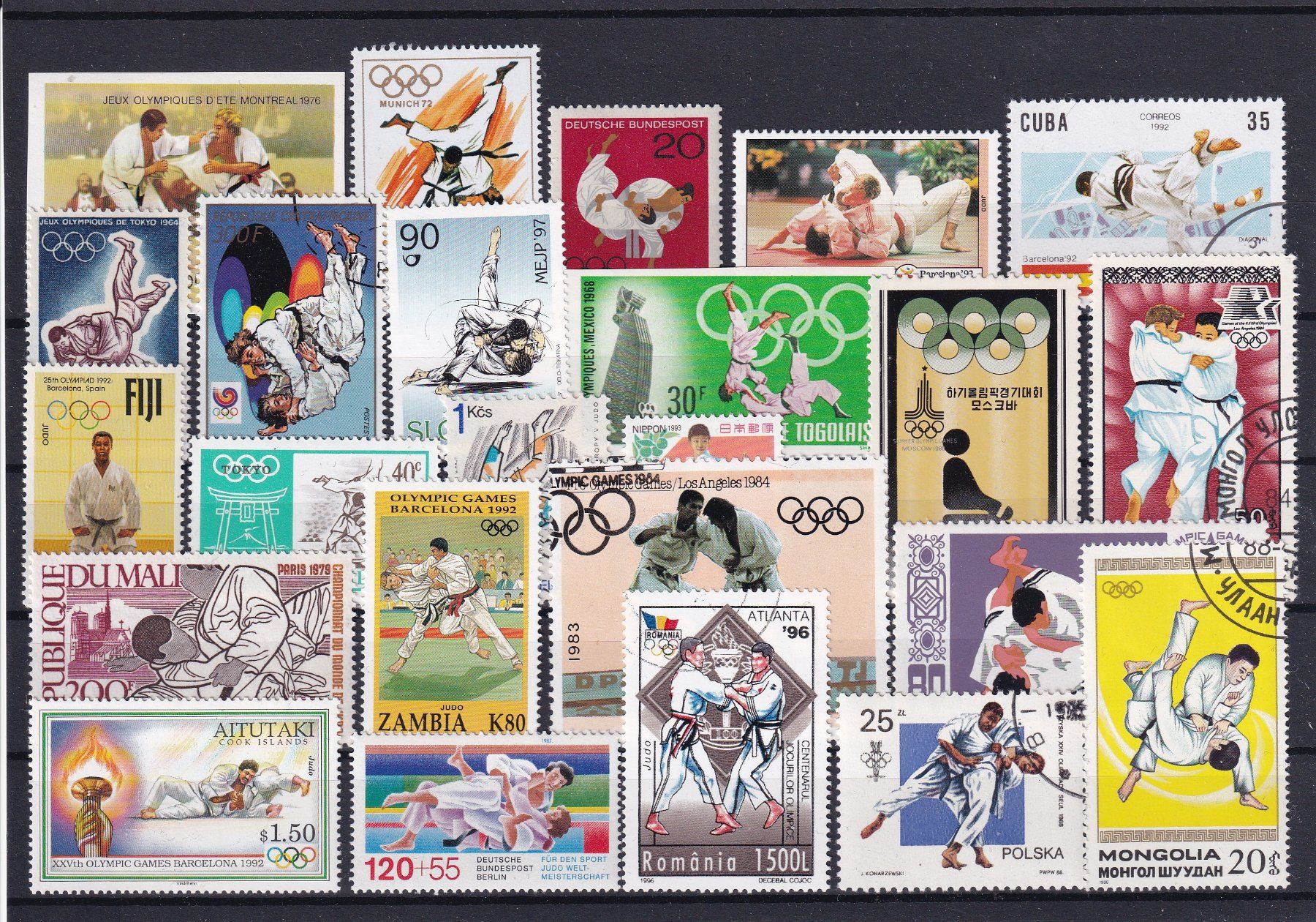 Tous les timbres: Lot Briefmarken mit Sujet Judo – Neuf (Voir description) à Birsfelden par chr_yq2g