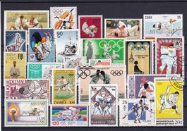 Lot Briefmarken mit Sujet Judo