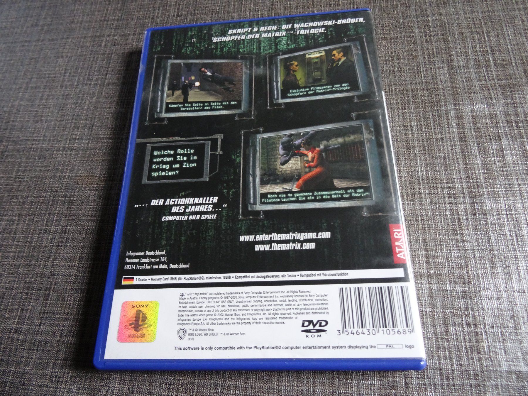 Sony Giochi: Enter the Matrix PS2 – Usato da Olten venduto da Disc-Ausverkauf 2
