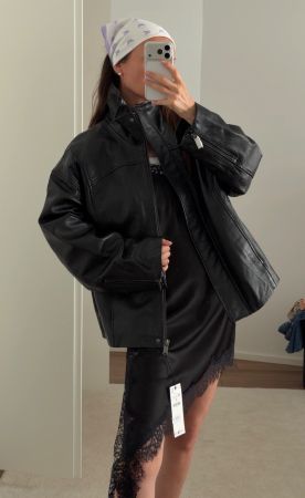 Zara leather jacket