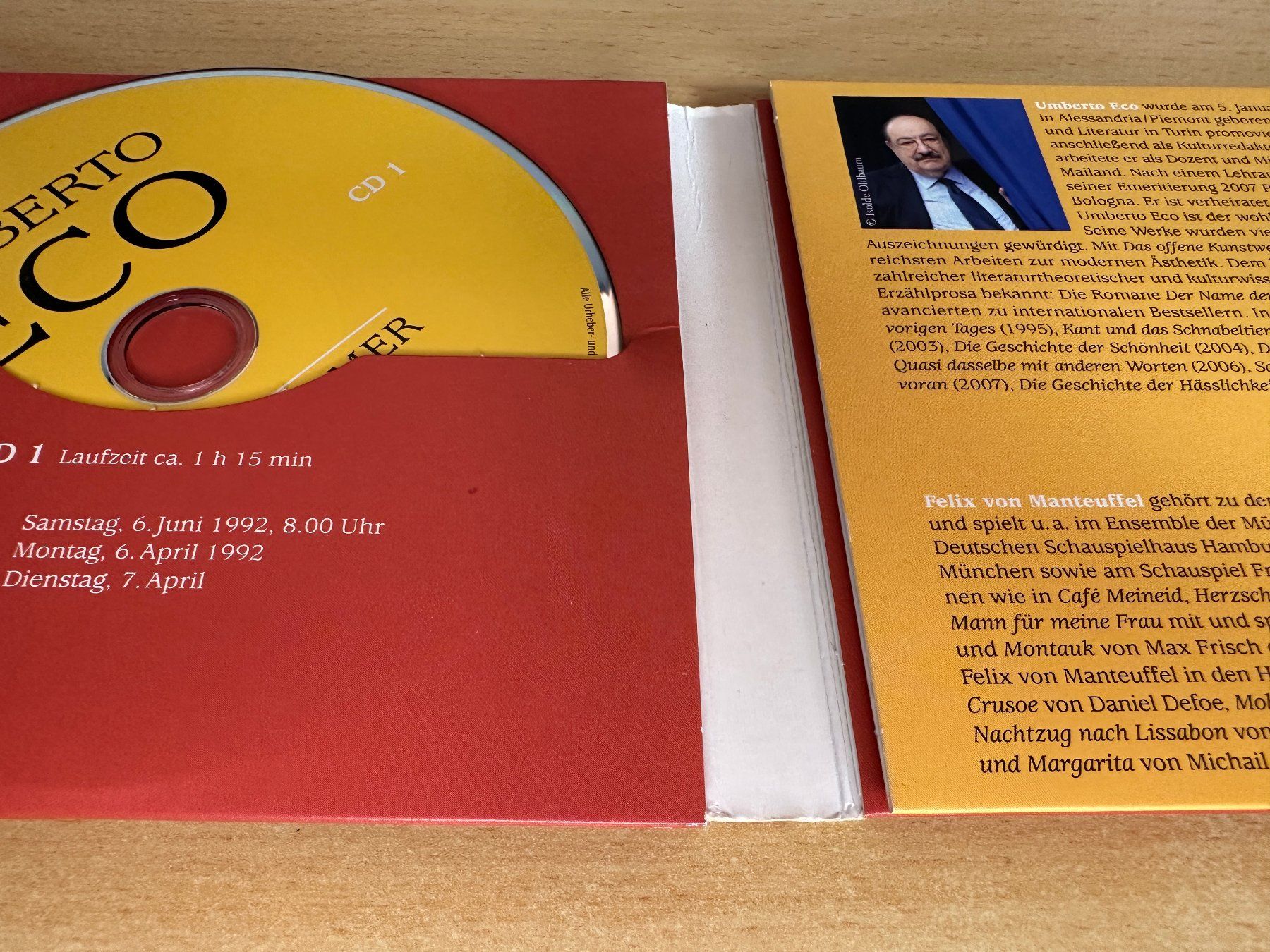 Audiolibri: Umberto Eco – Nullnummer – Usato da Rikon im Tösstal venduto da Alpenmutz 2
