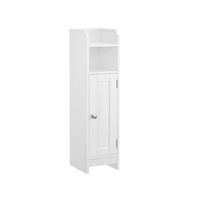 Toilettenschrank schmales Badregal mit Ablagen NOVA