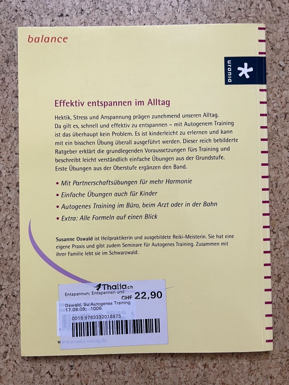 Bücher: Bücherpaket - 2x Buch Softcover über "Autogenes Training" – Gebraucht aus Grosswangen von Vita500 1