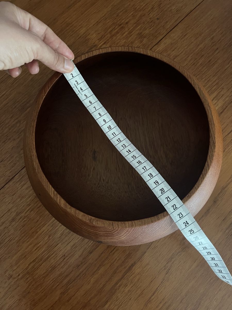 Ciotole: Mid century teak bowl 25 cm – Usato da Zürich venduto da Zurich_TimeCapsule 4