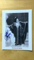 Montserrat Caballe, Original Autogramm auf Grossfoto