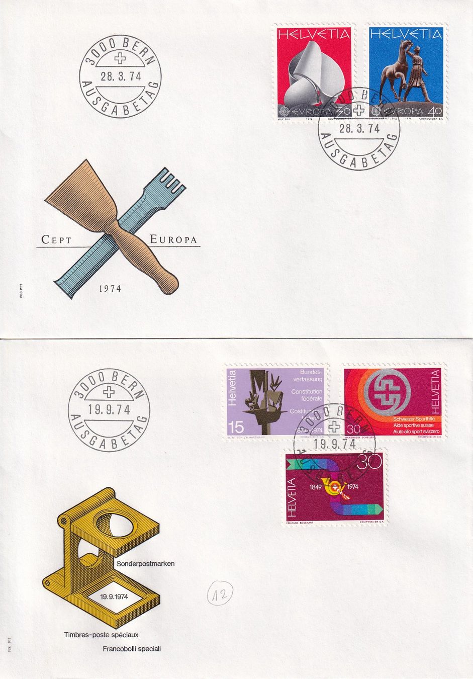 Tutti i francobolli: Lot 8 Briefe FDC 1973 - 1974 – Usato da Rossa venduto da becky05 3