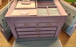 Schmuckbox Schmuckkästchen maddison lila grau neu