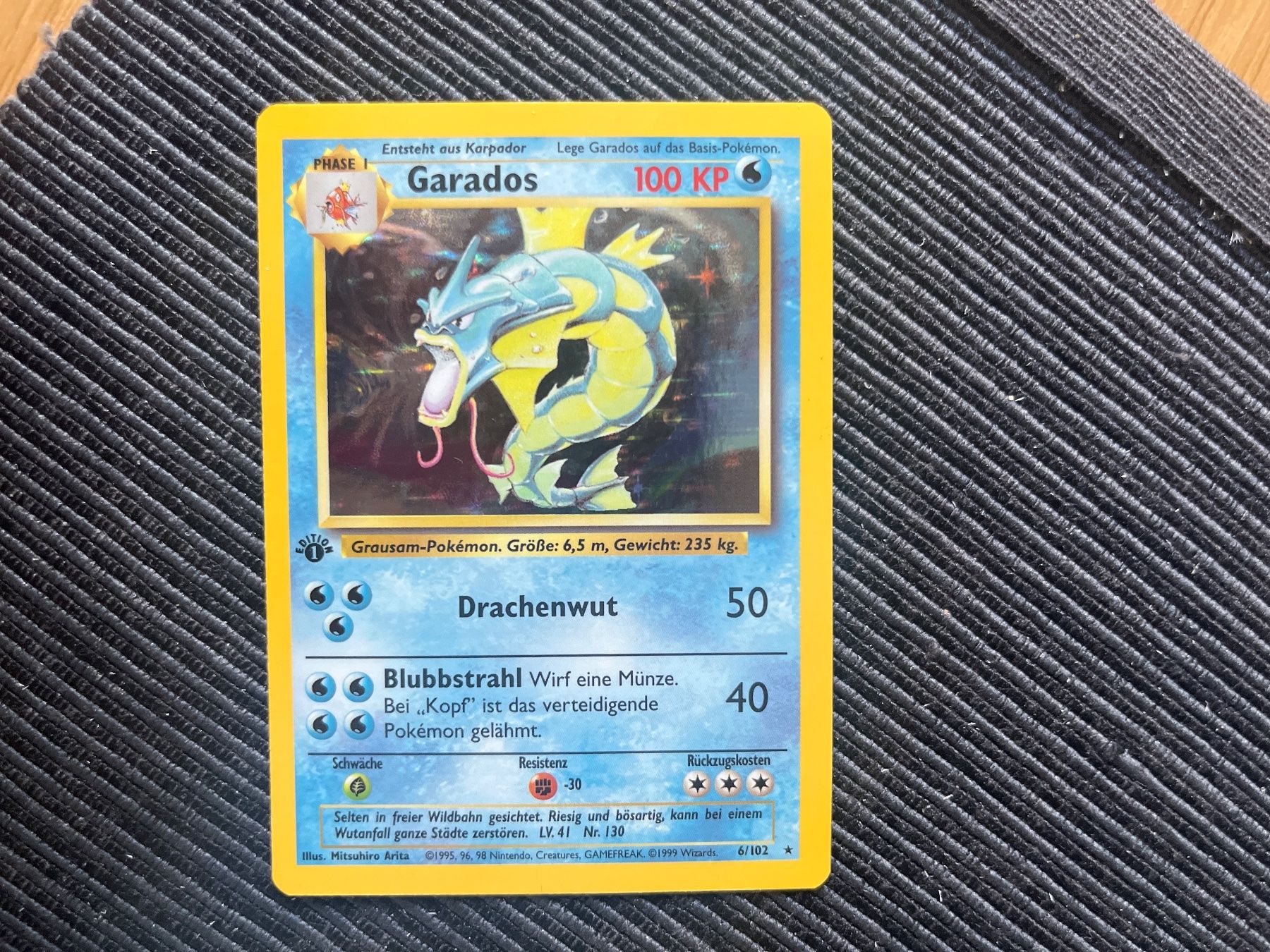 Pokémon Carte collezionabili: Pokemon Garados holo 1.Edition Base Set – Usato da Wabern venduto da Collectfun