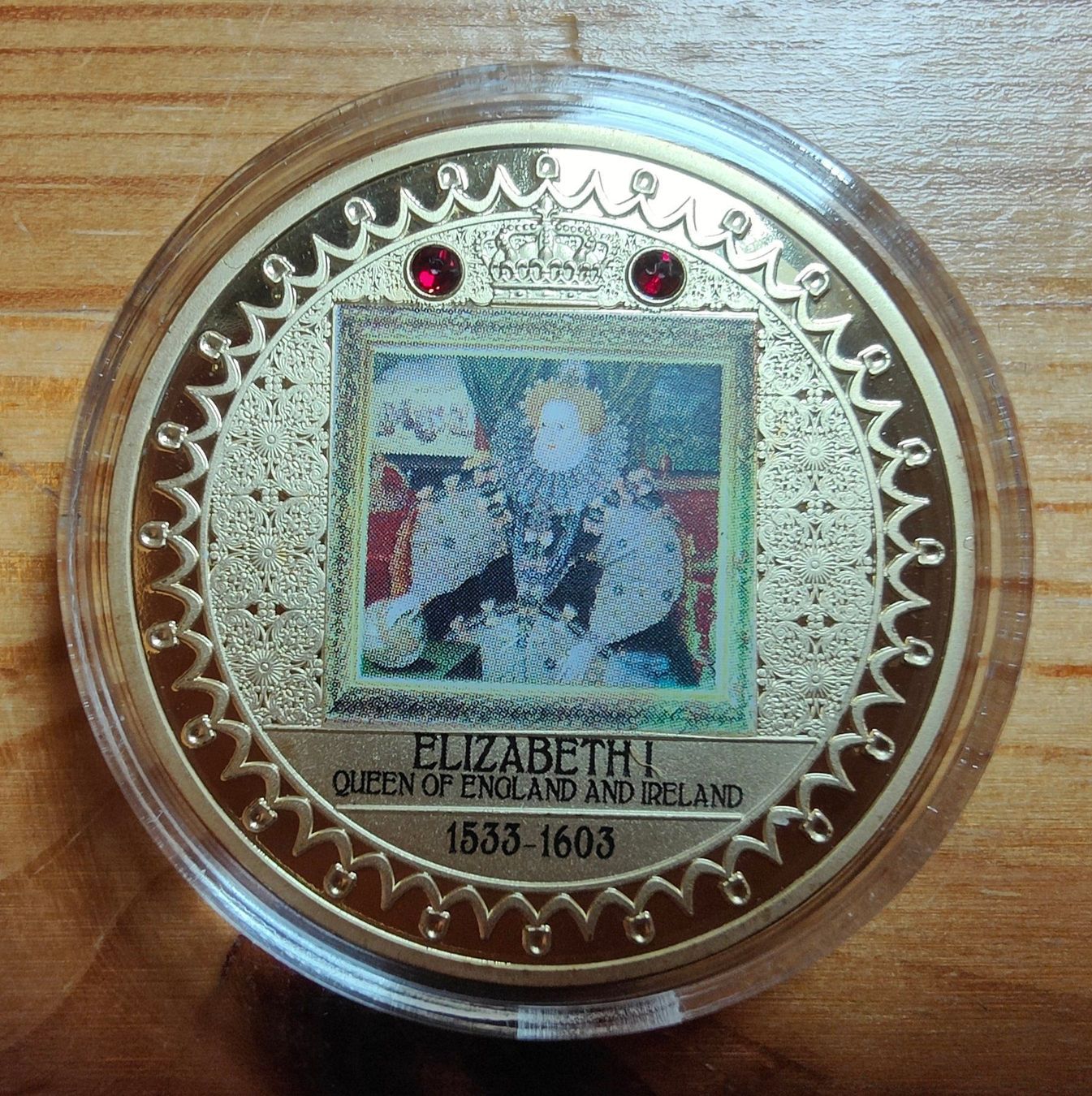 Alle Münzen: Farbmedaille Elizabeth I PP – Neu und originalverpackt aus Hittnau von stamps_and_coins