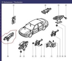 Renault Haubenscharnier R  77 00 815 290